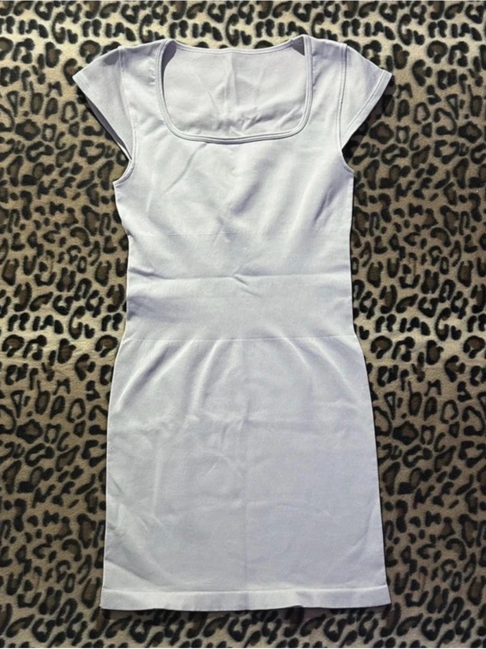 Classic lululemon White light grey Cap-Sleeve Bodycon Dress